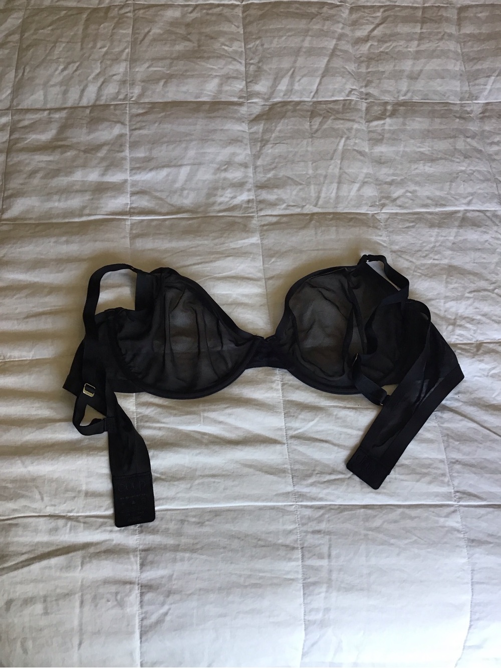 CUUP Black Sheer Underwire Bra